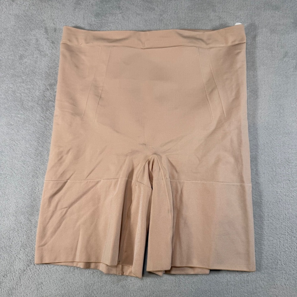 Spanx OnCore Mid-Thigh Short High Waisted Shapewear Nude SS6615 Womens‎ XL